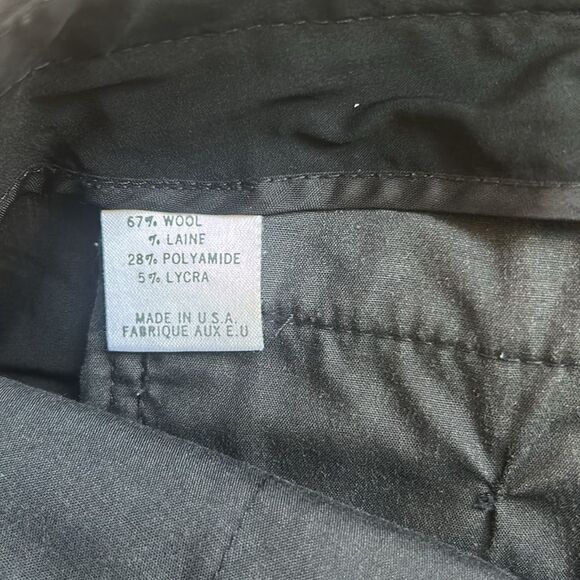 Theory Skirt Ruched Utility Black Pencil Size 4 - Picture 5 of 7